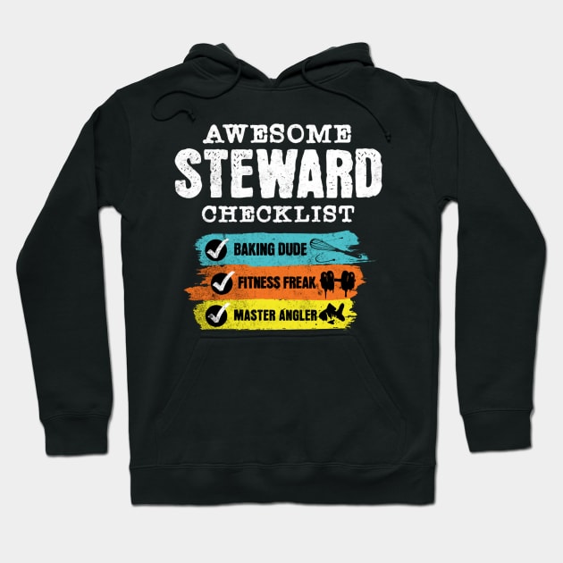 Awesome steward checklist Hoodie by Kami Sayang Sama Jamsah